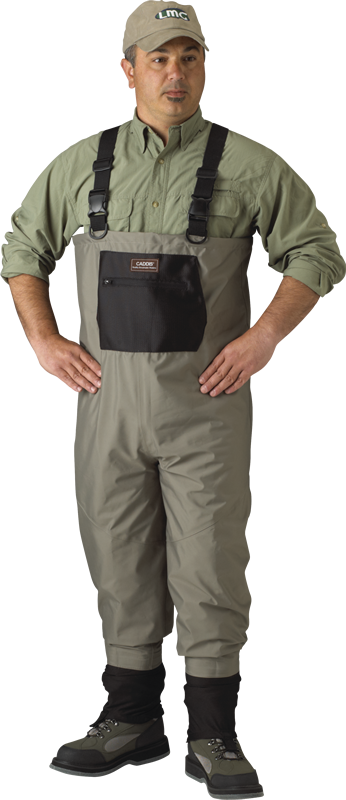 Waders Caddis Poitrine écharpe Homme Taille M Taupe - Neuf Sans Emballage