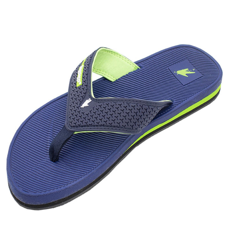 Load image into Gallery viewer, Frogg Toggs Mens Blue Flipped Out Flip Flop Sandal
