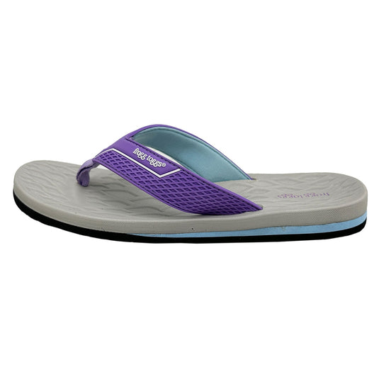Frogg Toggs Womens Purple Flipped Out 2.0 Flip Flop Sandal