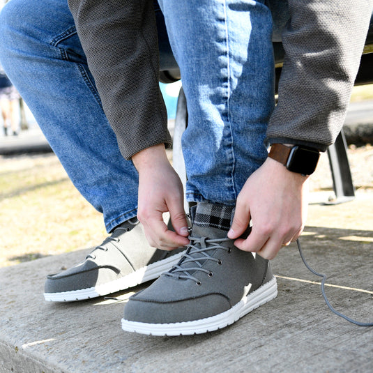 Frogg Toggs Mens Gray Java High Top Shoes