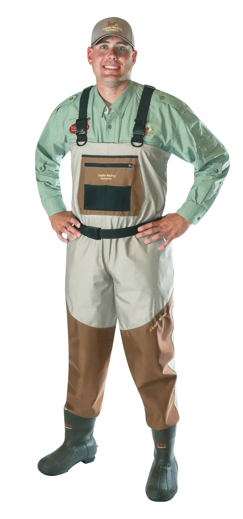 Load image into Gallery viewer, Caddis Mens Regular Beige/Khaki Breathable 600 Gram Thinsulate Bootfoot Waders
