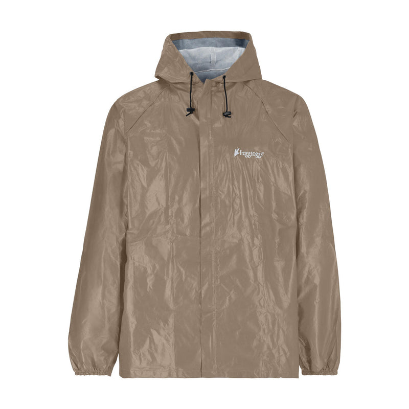 Load image into Gallery viewer, Frogg Toggs Mens Khaki Ultra-Lite Waterproof Rain Jacket
