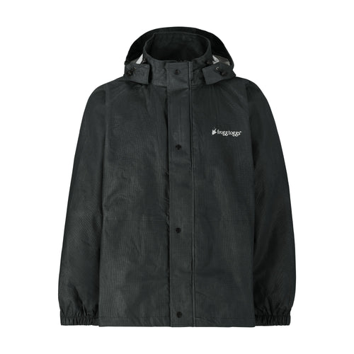 Frogg Toggs Mens Black Signature Bull Frogg Waterproof Jacket