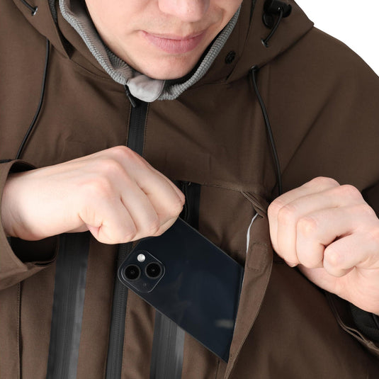 Frogg Toggs Mens Swamp Brown Oxbow Jacket