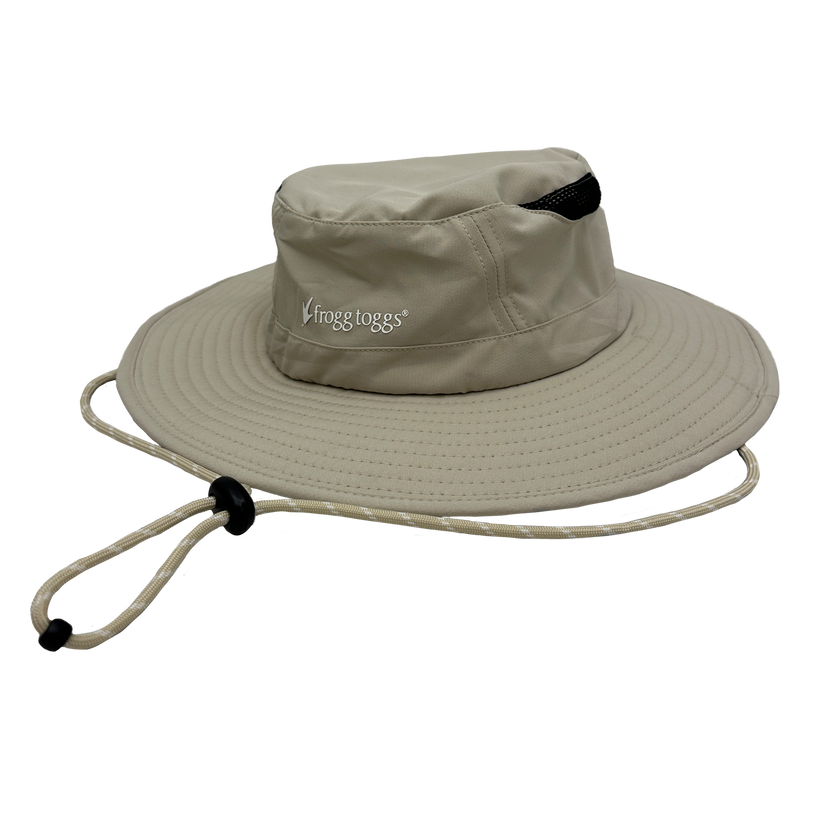 Chilly Question Mark Frogg Toggs Khaki Topographical Chilly Pro Performance Cooling Boonie ...