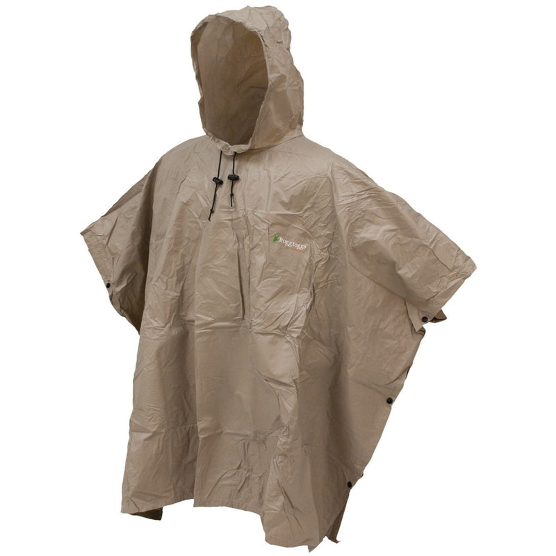 Load image into Gallery viewer, Frogg Toggs Khaki Ultra-Lite2 Rain Poncho
