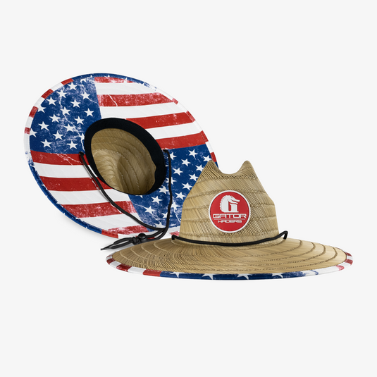 Gator Waders Freedom Straw Hat