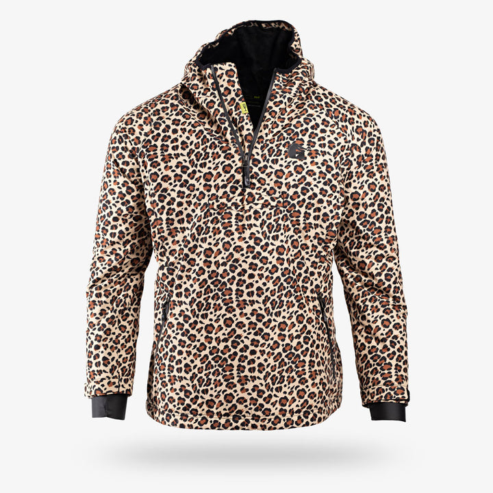 Load image into Gallery viewer, Gator Waders Womens Leopard/Black Waterproof 1/2 Zip Bog Hoodie
