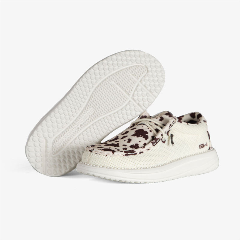 Load image into Gallery viewer, Gator Waders Kids Brown Cow Camp Shoes
