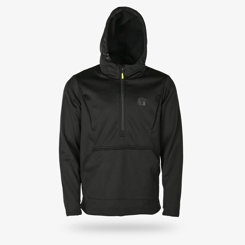 Load image into Gallery viewer, Gator Waders Mens Black Catahoula 1/2 Zip Hoodie
