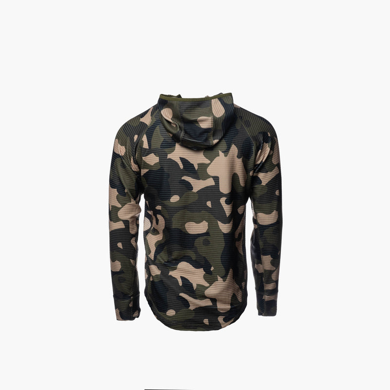 Load image into Gallery viewer, Gator Waders Men&#39;s Woodland Waypoint Grid Fleece 1/2 Zip Hoodie
