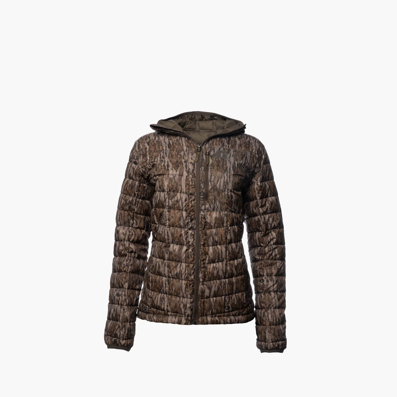Load image into Gallery viewer, Gator Waders Womens Mossy Oak Bottomland Cumulus Jacket

