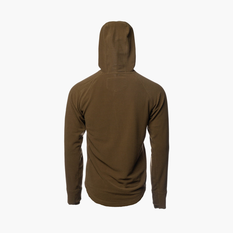 Load image into Gallery viewer, Gator Waders Womens Coyote Waypoint Grid Fleece 1/2 Zip Hoodie
