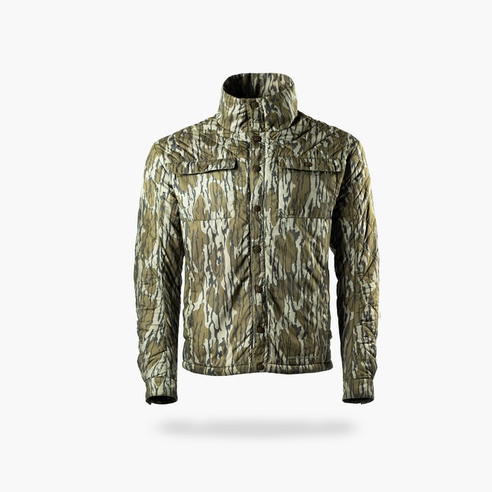 Gator Waders Mens Mossy Oak Original Bottomland Insulated Snap Shirt