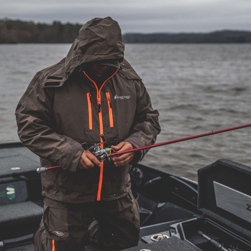 Load image into Gallery viewer, Frogg Toggs Mens Stone and Taupe Pilot II Waterproof Guide Rain Jacket

