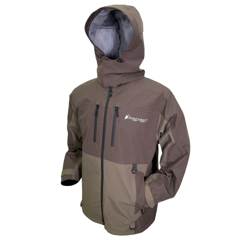 Load image into Gallery viewer, Frogg Toggs Mens Stone and Taupe Pilot II Waterproof Guide Rain Jacket

