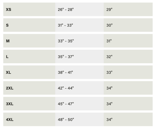 Simms Mens Carbon Lightweight Baselayer Bottom Size Chart
