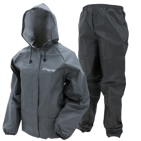 Frogg Toggs Womens Black Ultra-Lite2 Rainsuit 
