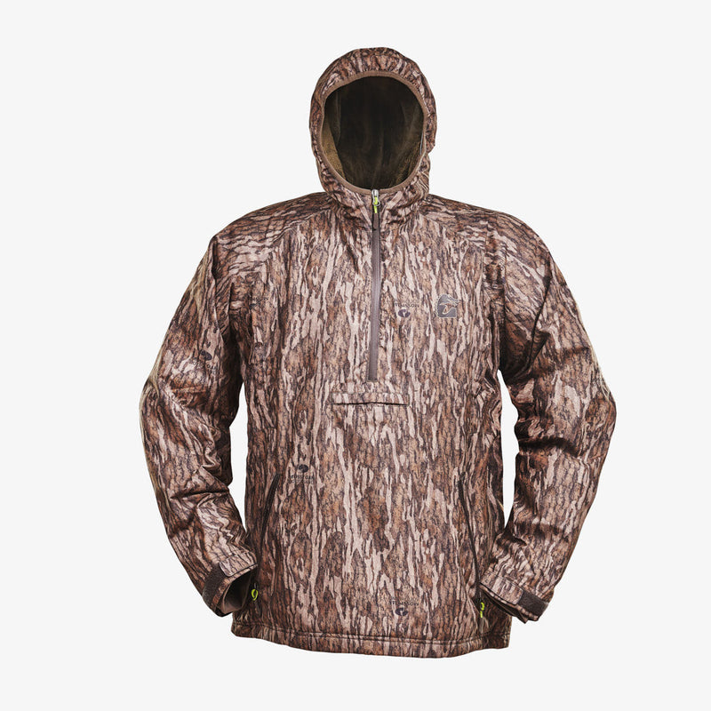Load image into Gallery viewer, Gator Waders Mens Mossy Oak Bottomland Waterproof 1/2 Zip Bog Hoodie
