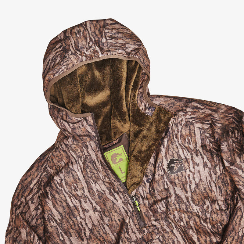 Load image into Gallery viewer, Gator Waders Mens Mossy Oak Bottomland Waterproof 1/2 Zip Bog Hoodie
