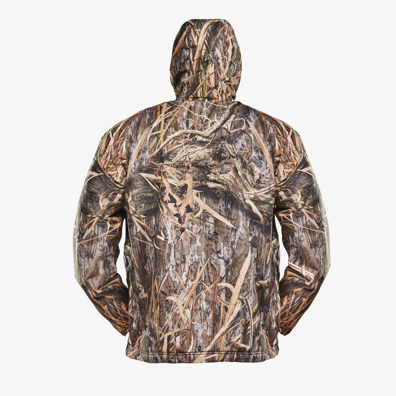 Load image into Gallery viewer, Gator Waders Mens Mossy Oak Habitat Waterproof 1/2 Zip Bog Hoodie
