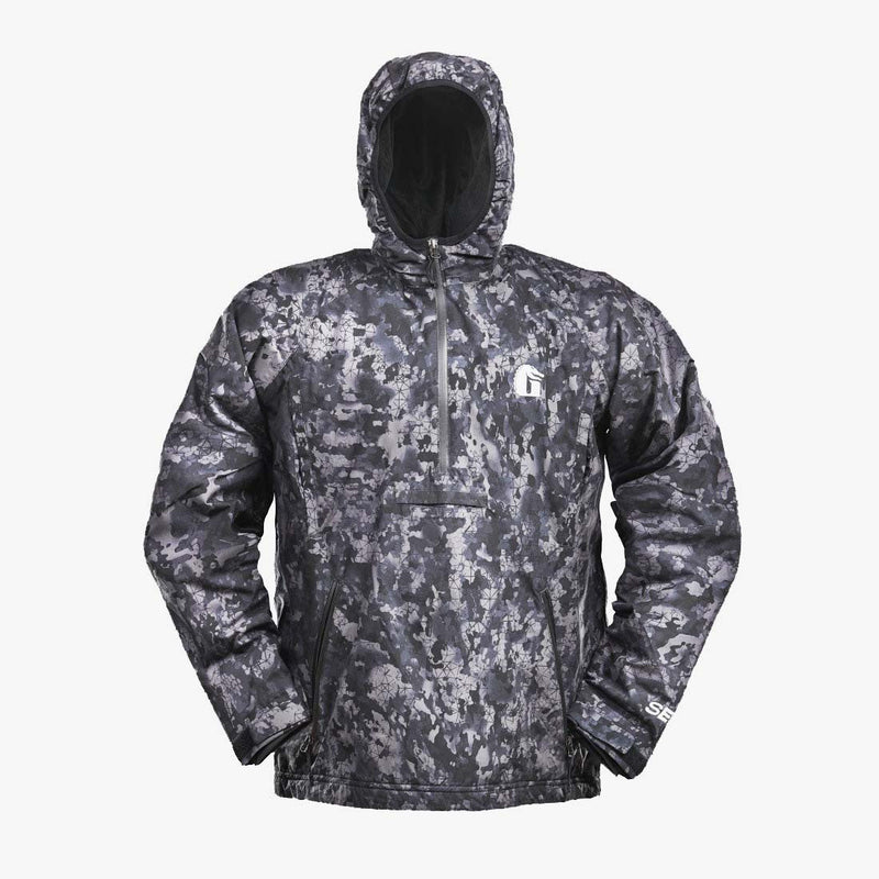Load image into Gallery viewer, Gator Waders Mens 7 Black Waterproof 1/2 Zip Bog Hoodie
