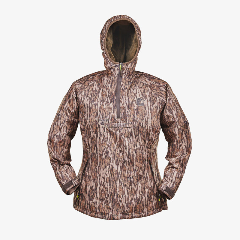 Load image into Gallery viewer, Gator Waders Womens Mossy Oak Bottomland Waterproof 1/2 Zip Bog Hoodie
