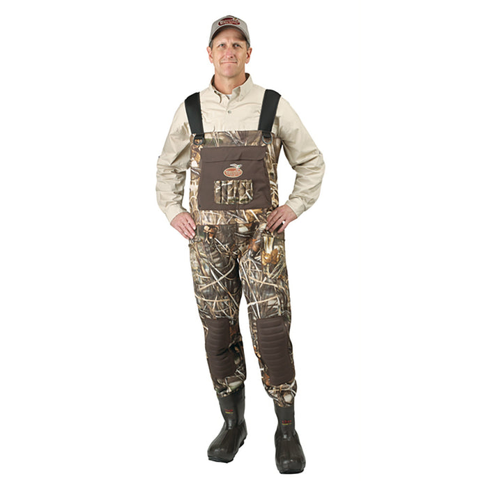 Man modeling 1200 Gram Hybrid DuraBreathable Waders