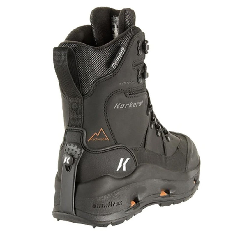 Load image into Gallery viewer, Korkers Mens Black/Grey Snowjack Pro Winter Work Boots
