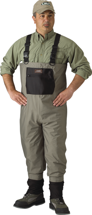 Man modeling Breathable Stockingfoot Waders