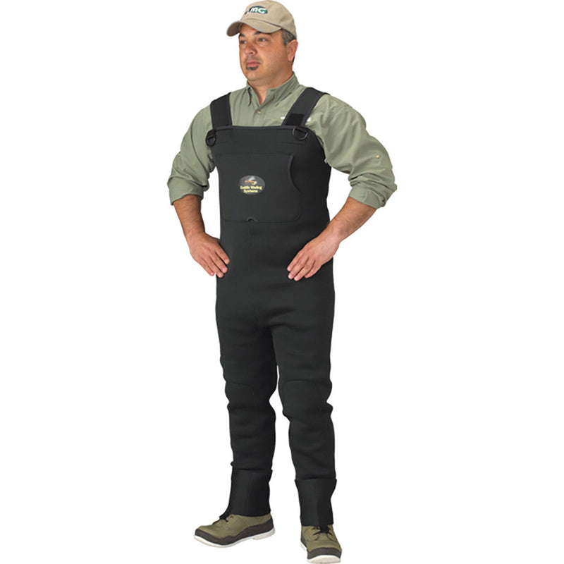 Load image into Gallery viewer, Man modeling Neoprene Stockingfoot Waders
