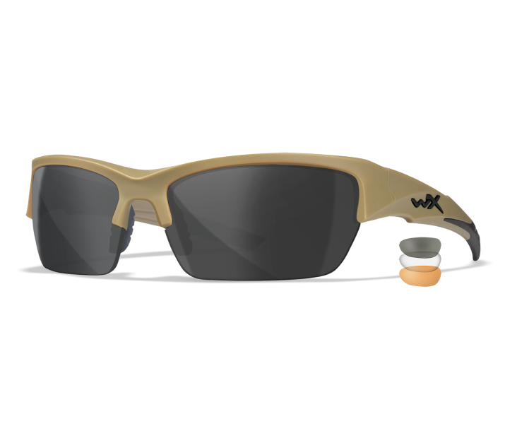 Load image into Gallery viewer, Wiley X WX Valor Sunglasses - 3 Lens Package - Tan Frame
